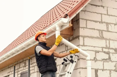 Pose et remplacement de gouttières à Nesle-Hodeng